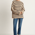 Demylee Lamis Stripe Sweater - Natural Navy