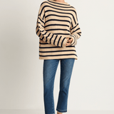 Demylee Lamis Stripe Sweater - Natural Navy