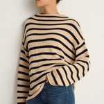 Demylee Lamis Stripe Sweater - Natural Navy