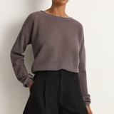 Demylee Marabel Cotton Sweater - Graphite