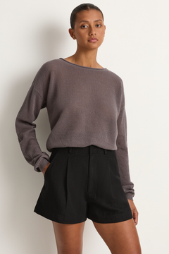 Demylee Marabel Cotton Sweater - Graphite