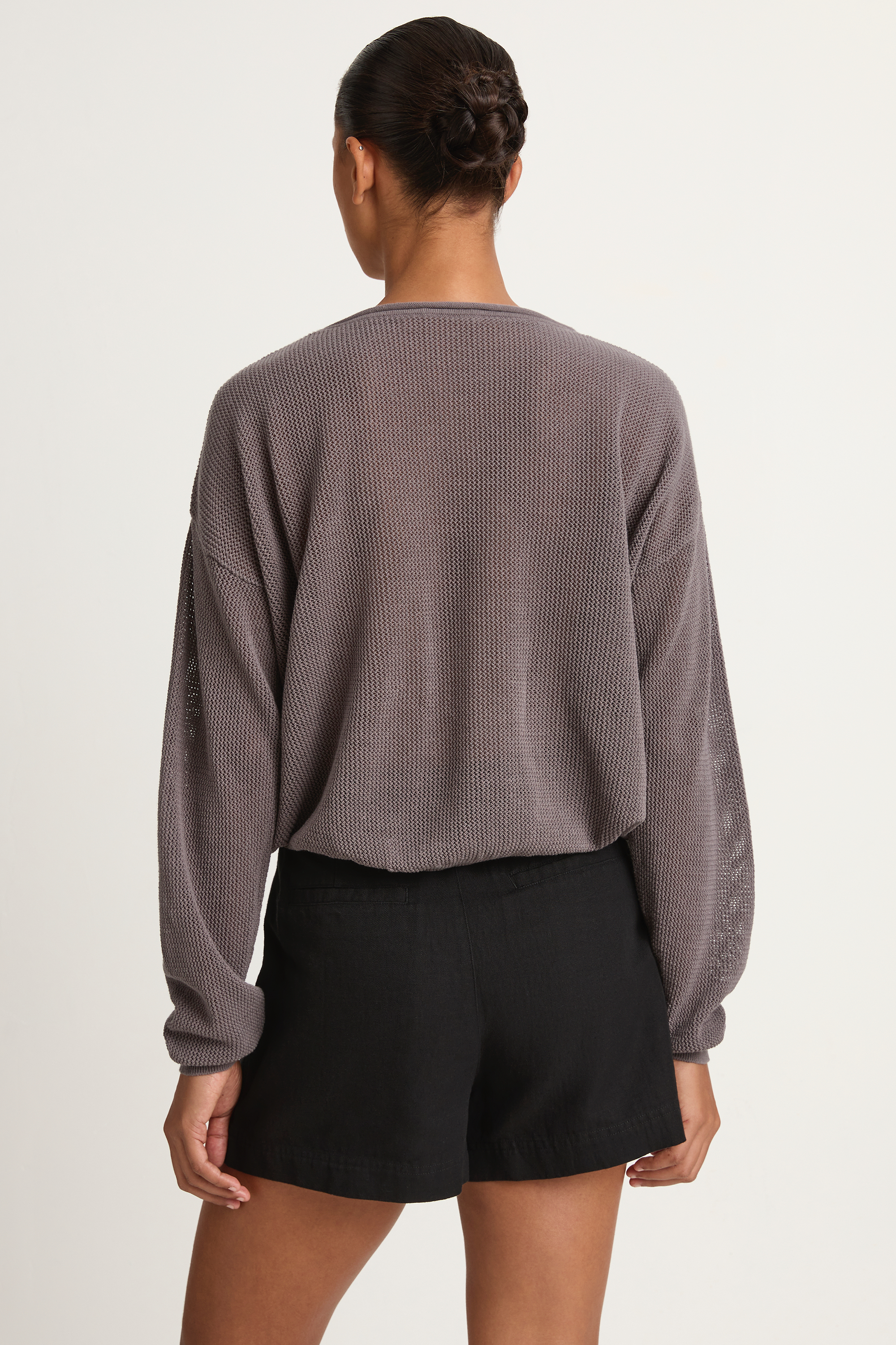 Demylee Marabel Cotton Sweater - Graphite