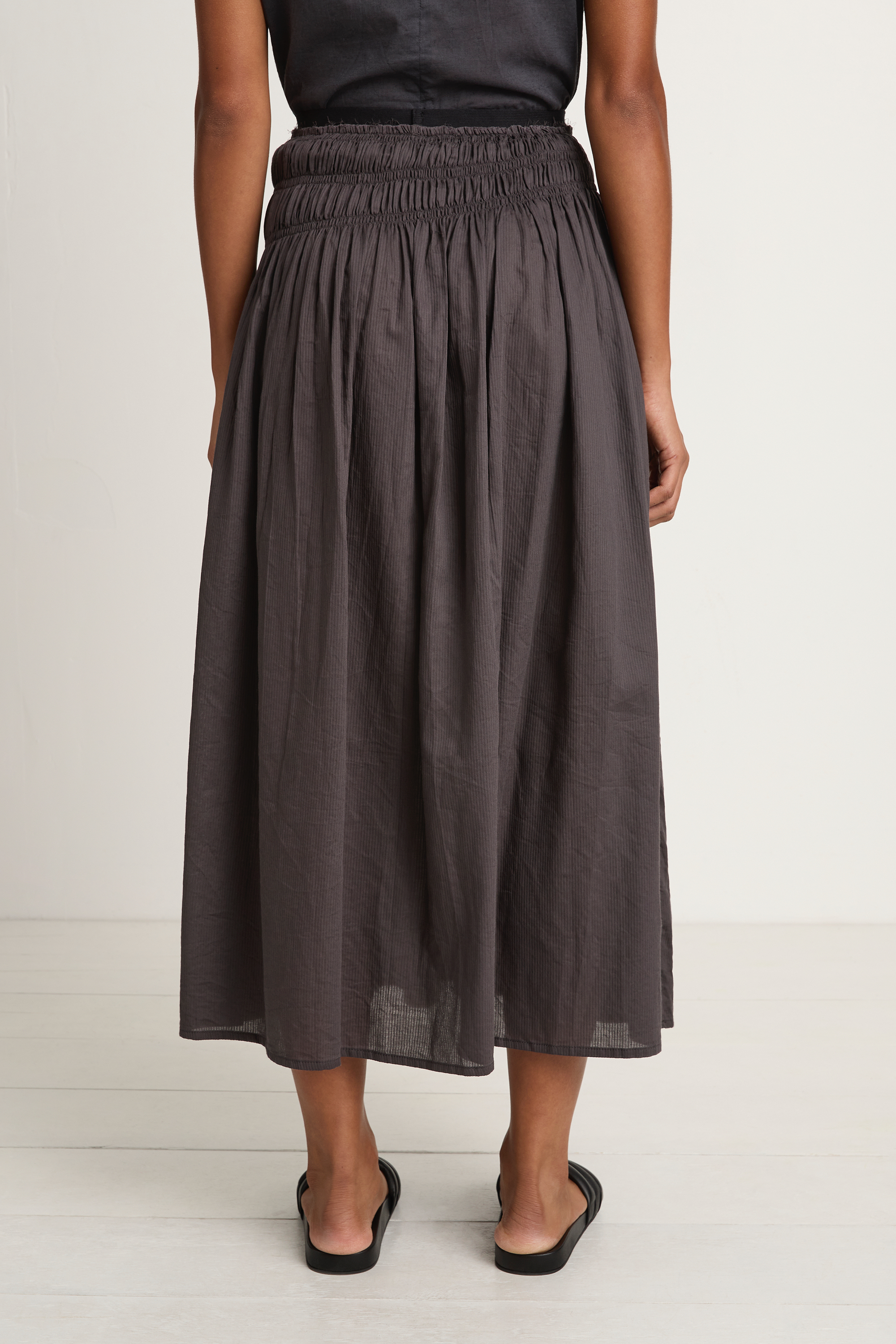 Elsa Esturgie Nacre Skirt - Carbon