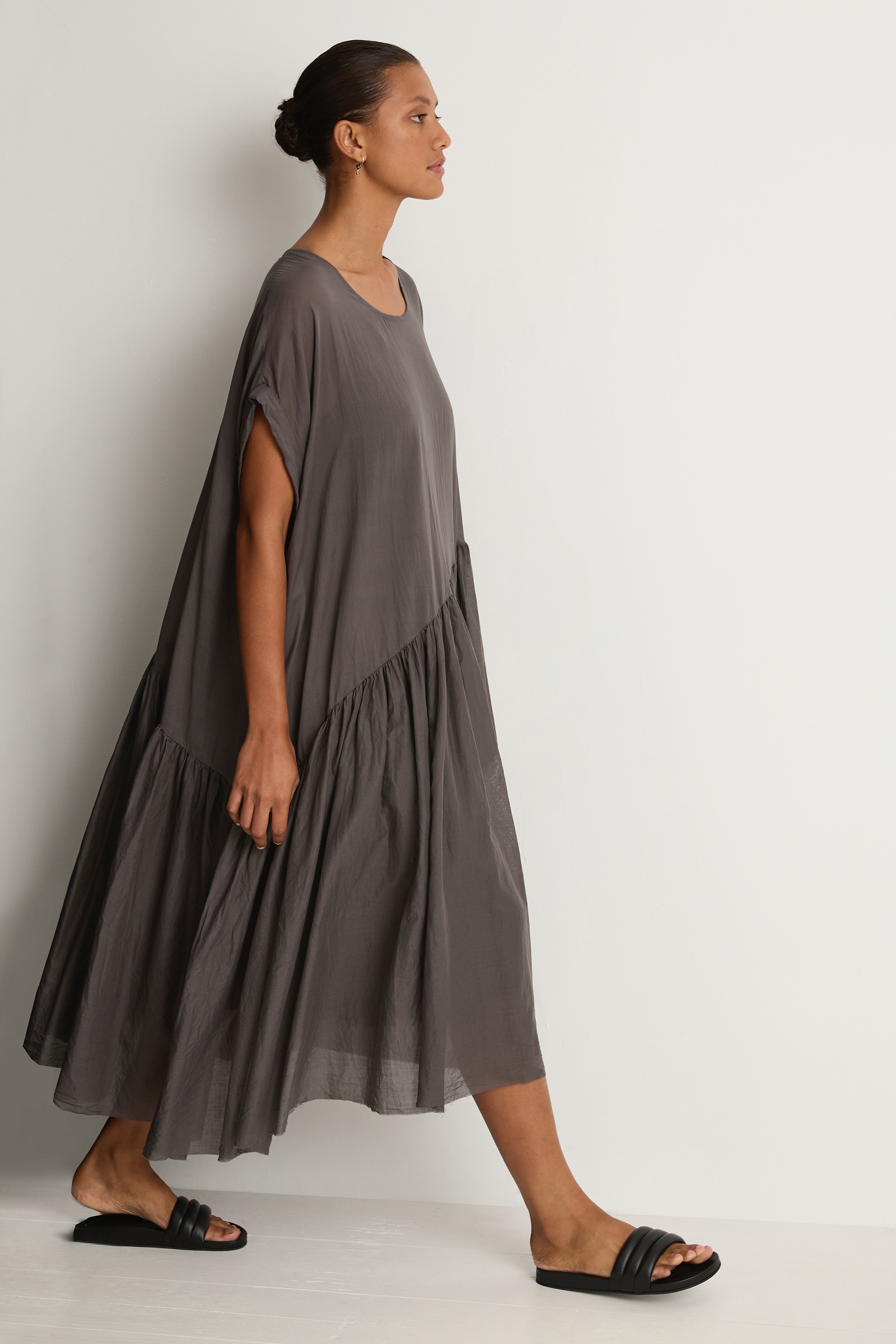 Elsa Esturgie Nenuphar Dress - Grey