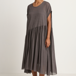 Elsa Esturgie Nenuphar Dress - Grey
