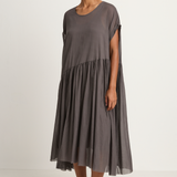 Elsa Esturgie Nenuphar Dress - Grey