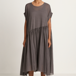 Elsa Esturgie Nenuphar Dress - Grey