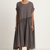 Elsa Esturgie Nenuphar Dress - Grey