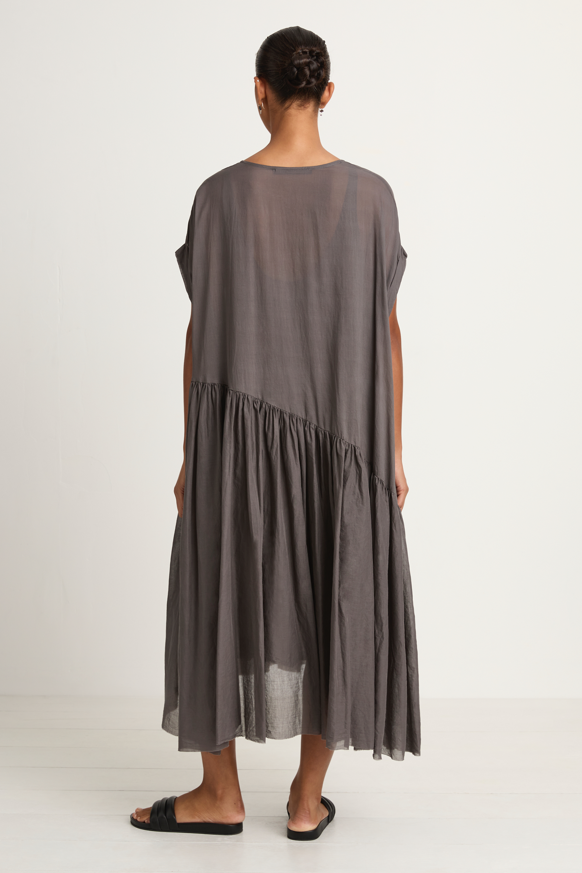 Elsa Esturgie Nenuphar Dress - Grey