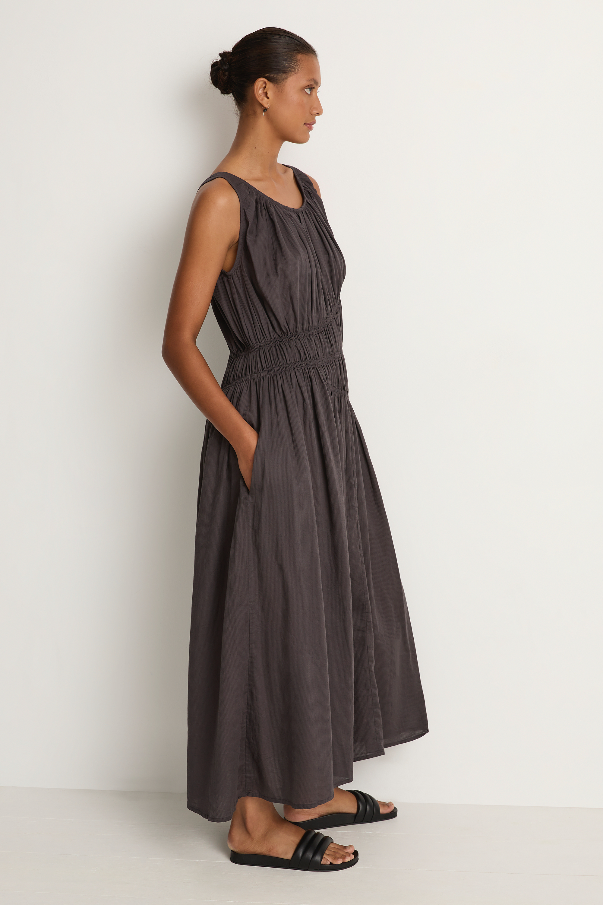 Elsa Esturgie Nirvana Dress - Carbon
