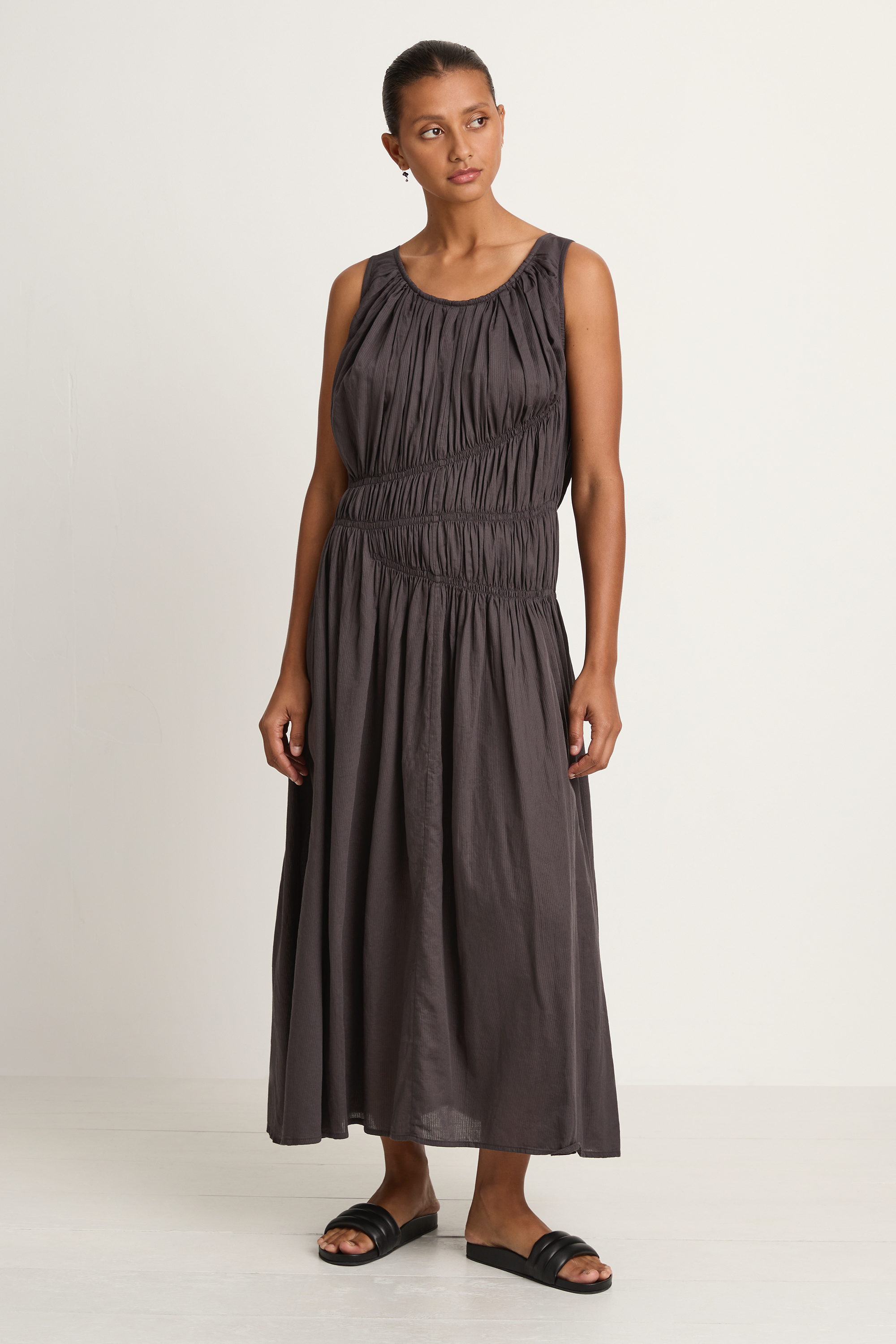 Elsa Esturgie Nirvana Dress - Carbon