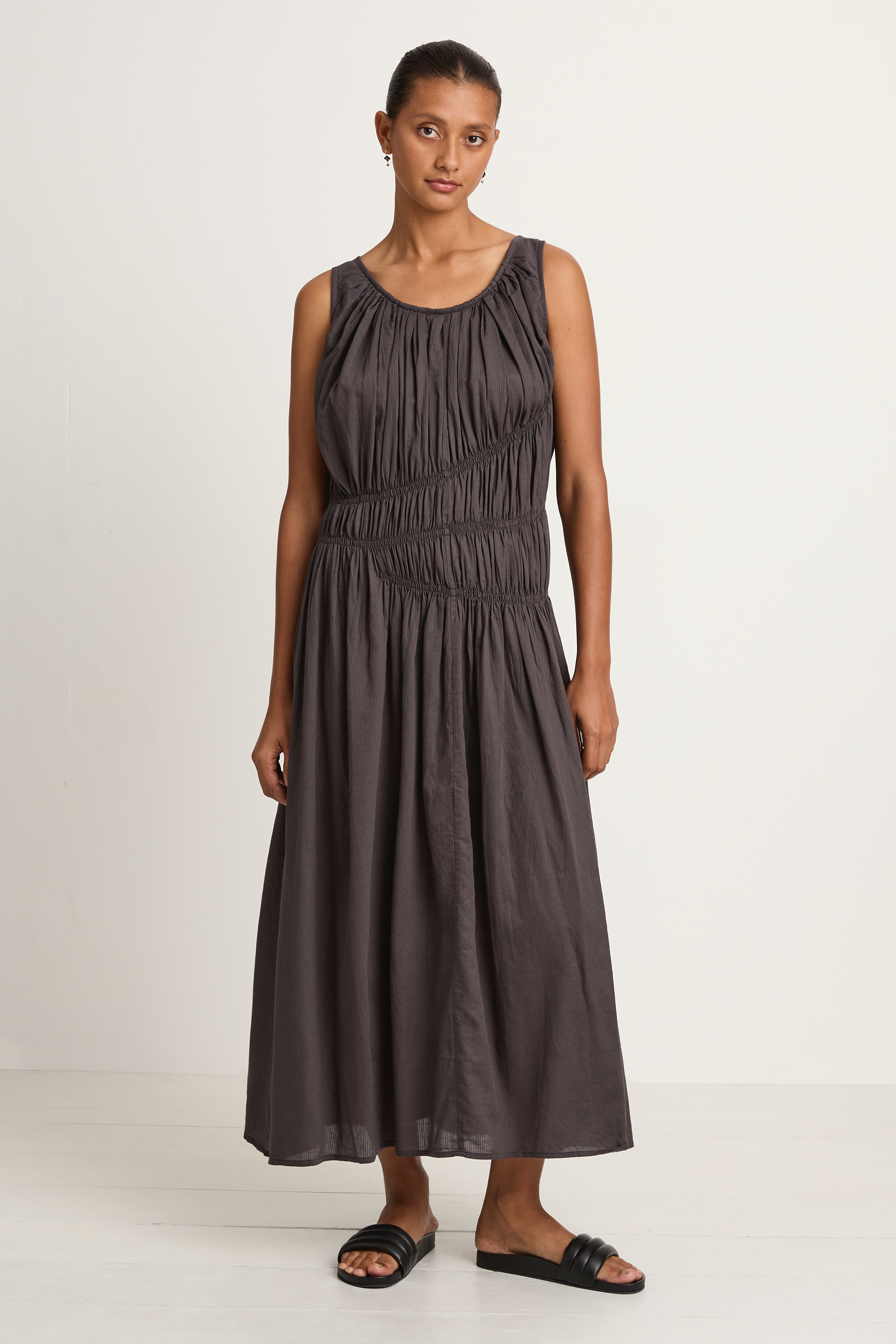 Elsa Esturgie Nirvana Dress - Carbon