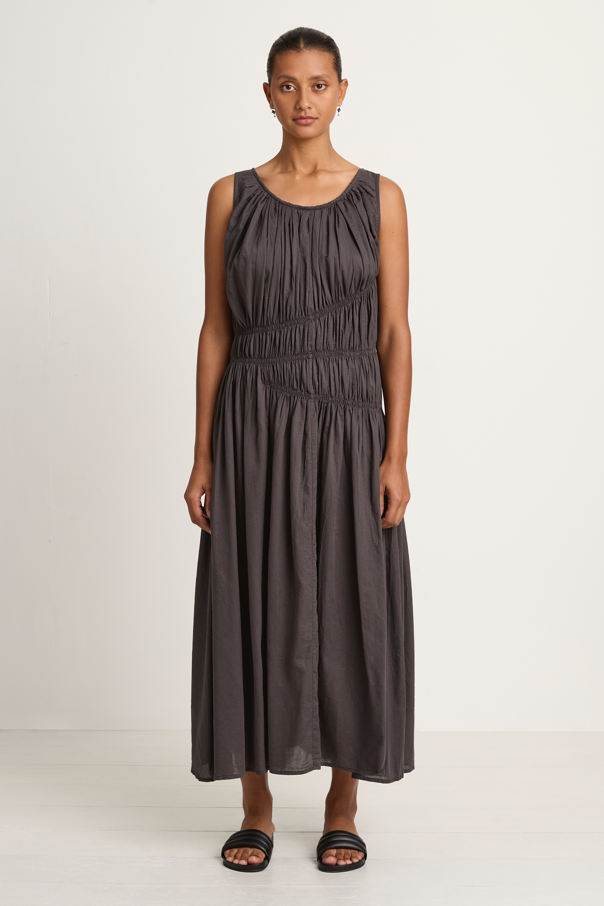 Elsa Esturgie Nirvana Dress - Carbon