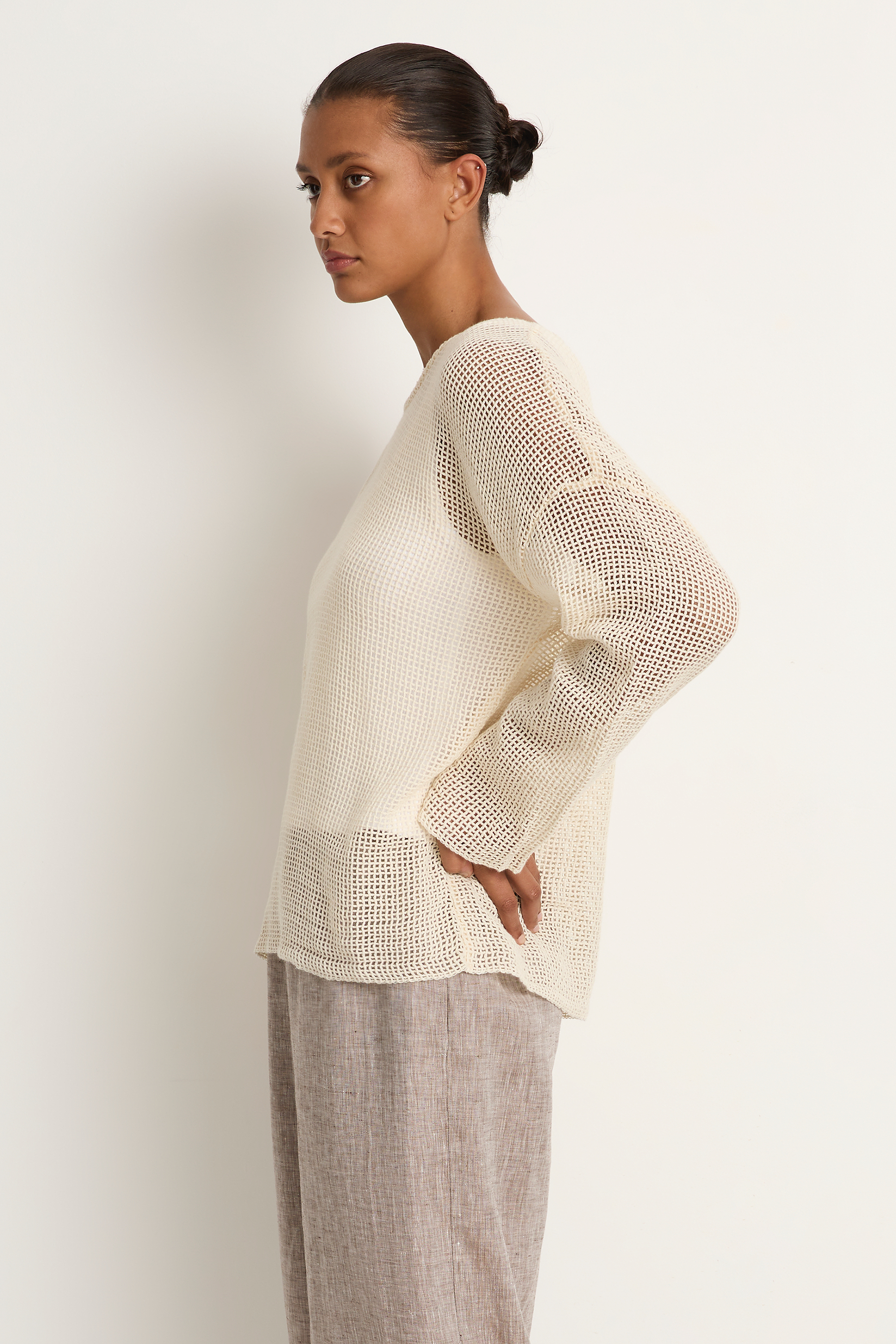 Elsa Esturgie Nord Sweater - Ecru