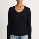 Enza Costa Cashmere Easy Cuffed U - Black