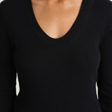 Enza Costa Cashmere Easy Cuffed U - Black