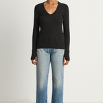 Enza Costa Cashmere Easy Cuffed U - Charcoal