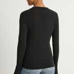 Enza Costa Cashmere Easy Cuffed U - Charcoal