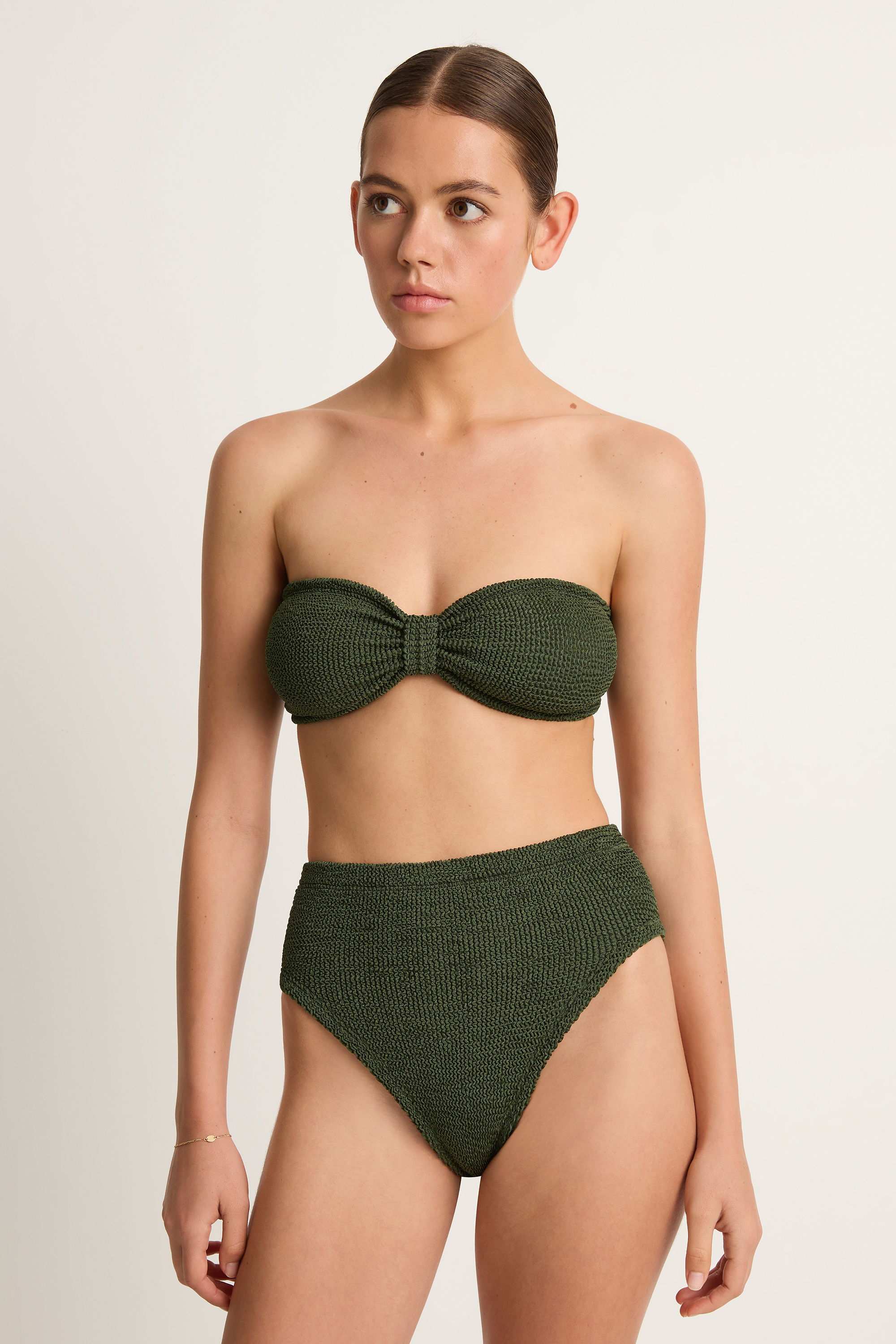 Hunza G Ruby Bikini - Metallic Khaki