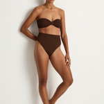 Hunza G Ruby Bikini - Metallic Chocolate