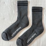 Le Bon Shoppe Boyfriend Socks - Charcoal