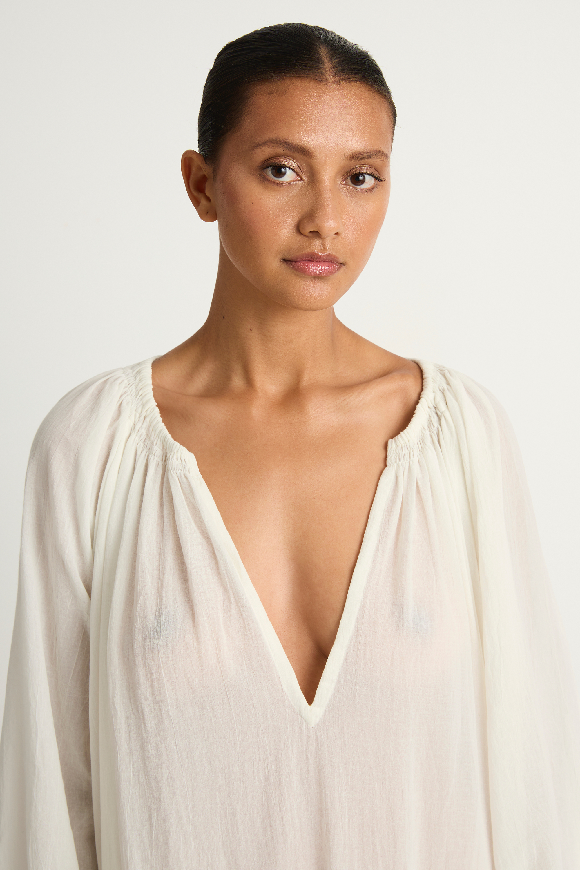 MIKOH Aniwa Maxi Dress - Chalk