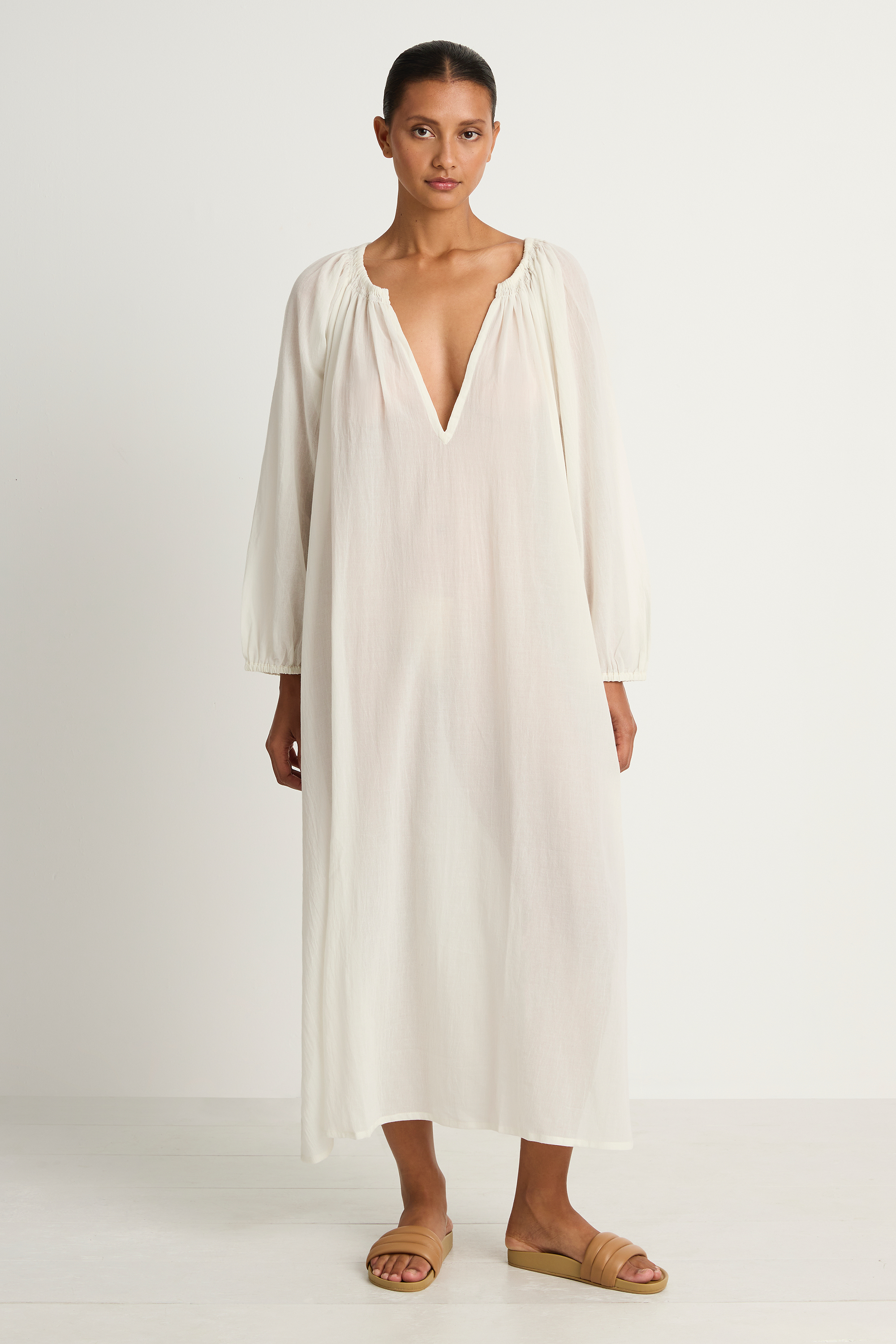 MIKOH Aniwa Maxi Dress - Chalk