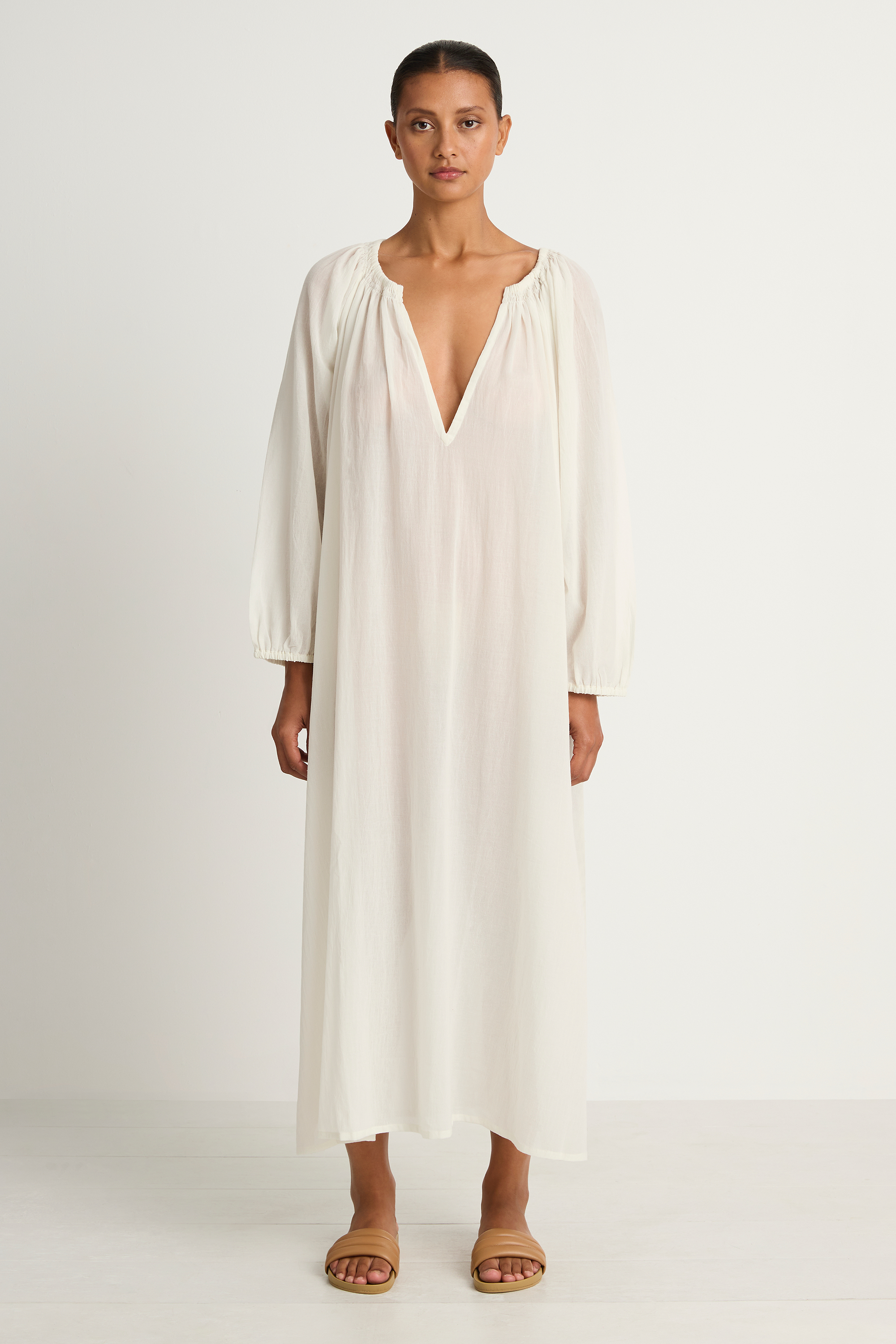 MIKOH Aniwa Maxi Dress - Chalk