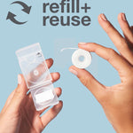 Davids Expanding dental floss refull x2 mint 60m