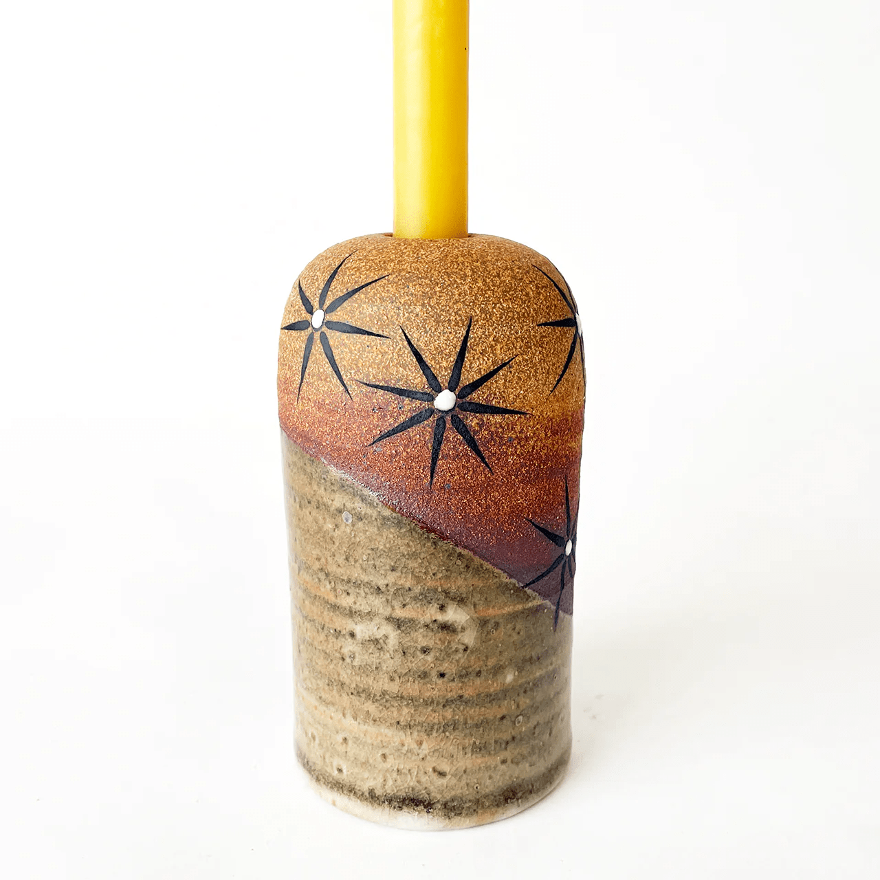 MQuan Candle taper vessel - Raw shino constellations