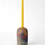 MQuan Candle taper vessel - Raw shino constellations