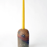 MQuan Candle taper vessel - Raw shino constellations