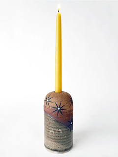 MQuan Candle taper vessel - Raw shino constellations