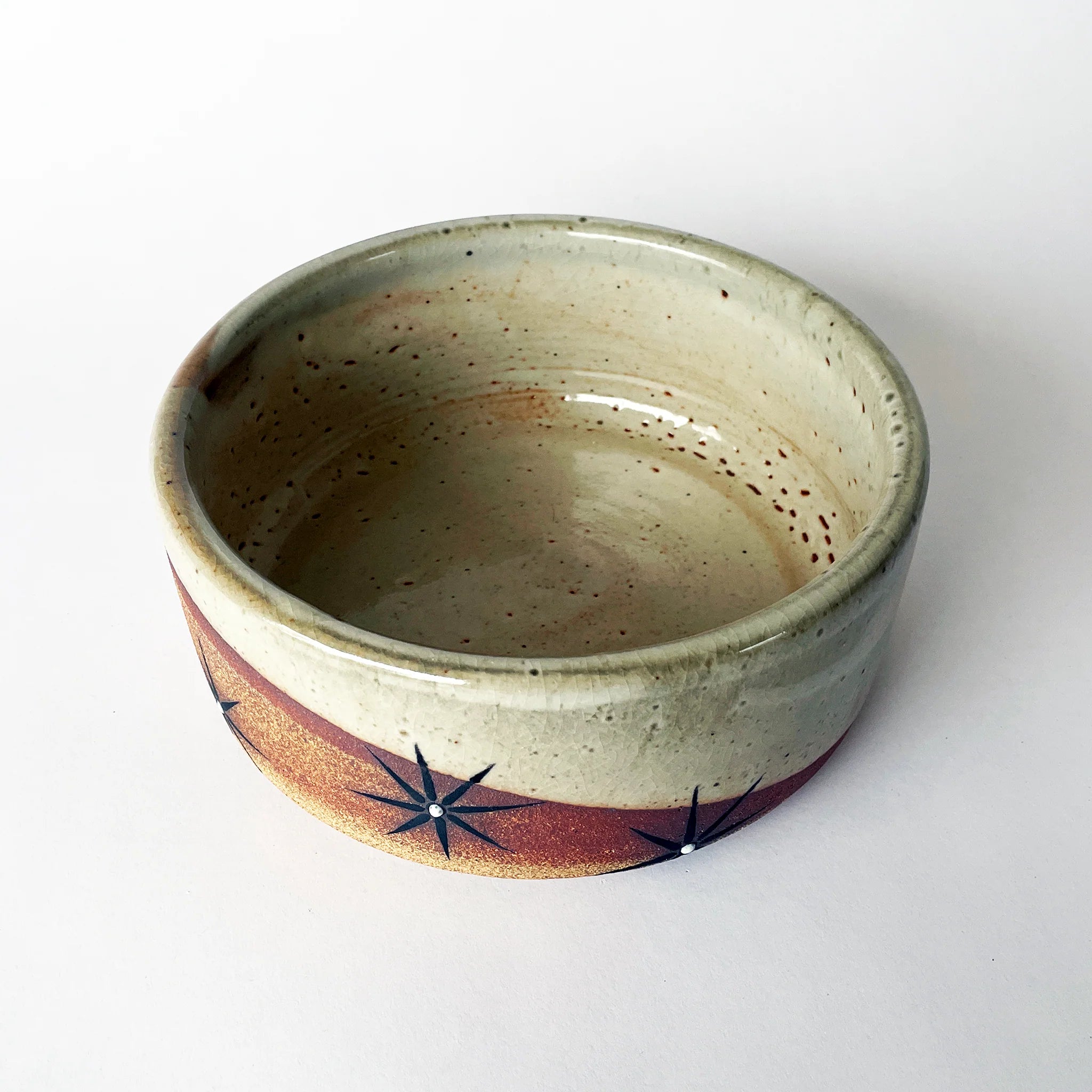 MQuan Dog bowl - Shino constellation Small
