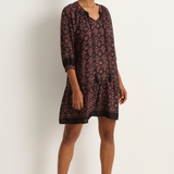 Natalie Martin Stevie Dress - Fleur-De-Lis Black