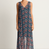 Natalie Martin Tova Maxi - Vintage Flowers Indigo