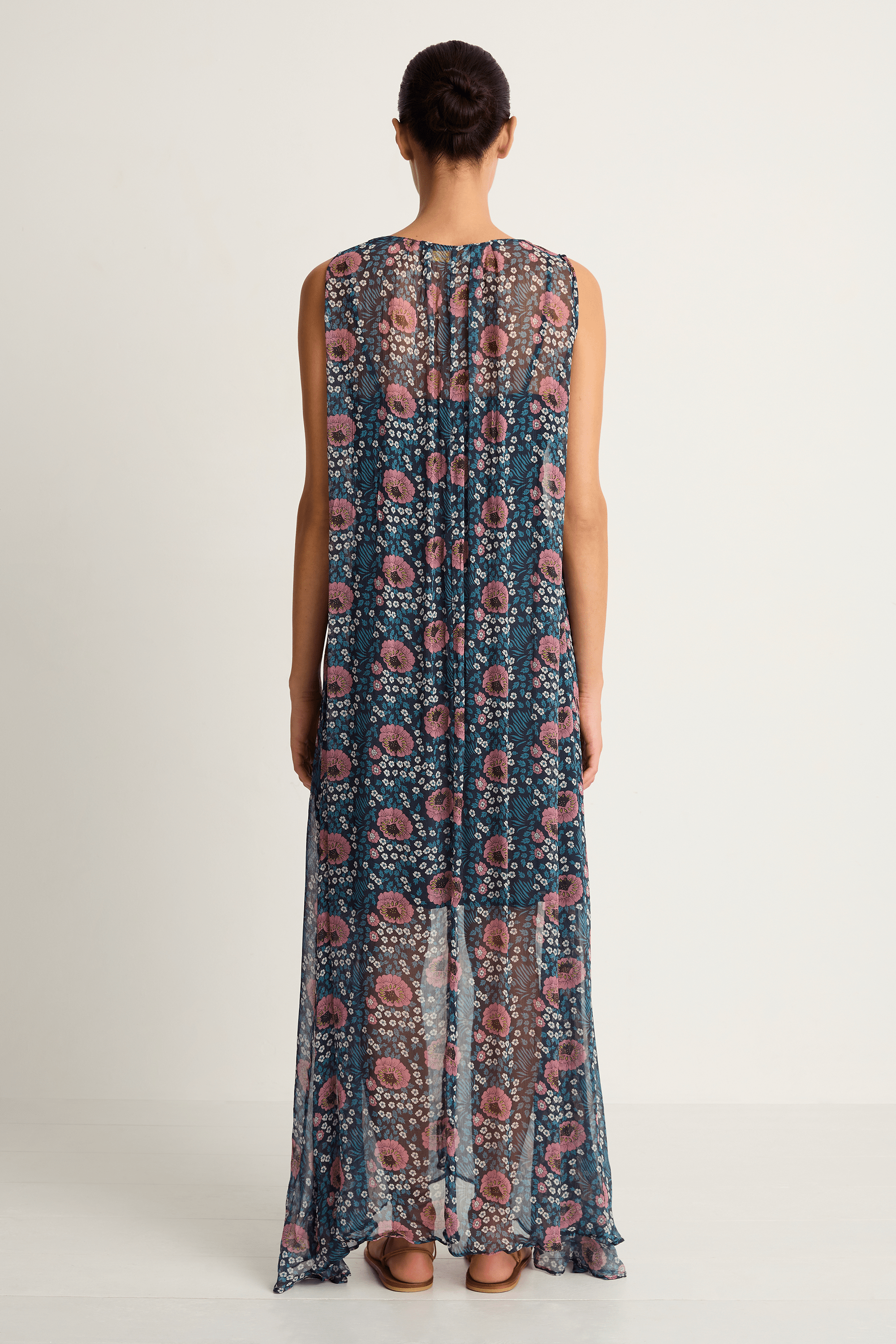 Natalie Martin Tova Maxi - Vintage Flowers Indigo