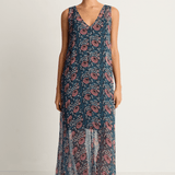 Natalie Martin Tova Maxi - Vintage Flowers Indigo