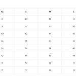 Olivia Von Halle Bella Camisole Set Size Chart