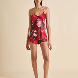 Olivia Von Halle Bella Camisole Set - Tardieau Red