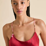 Olivia Von Halle Bella Camisole Set - Tardieau Red