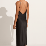 Olivia Von Halle Issa silk satin slip dress