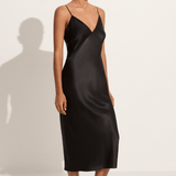 Olivia Von Halle Issa silk satin slip dress