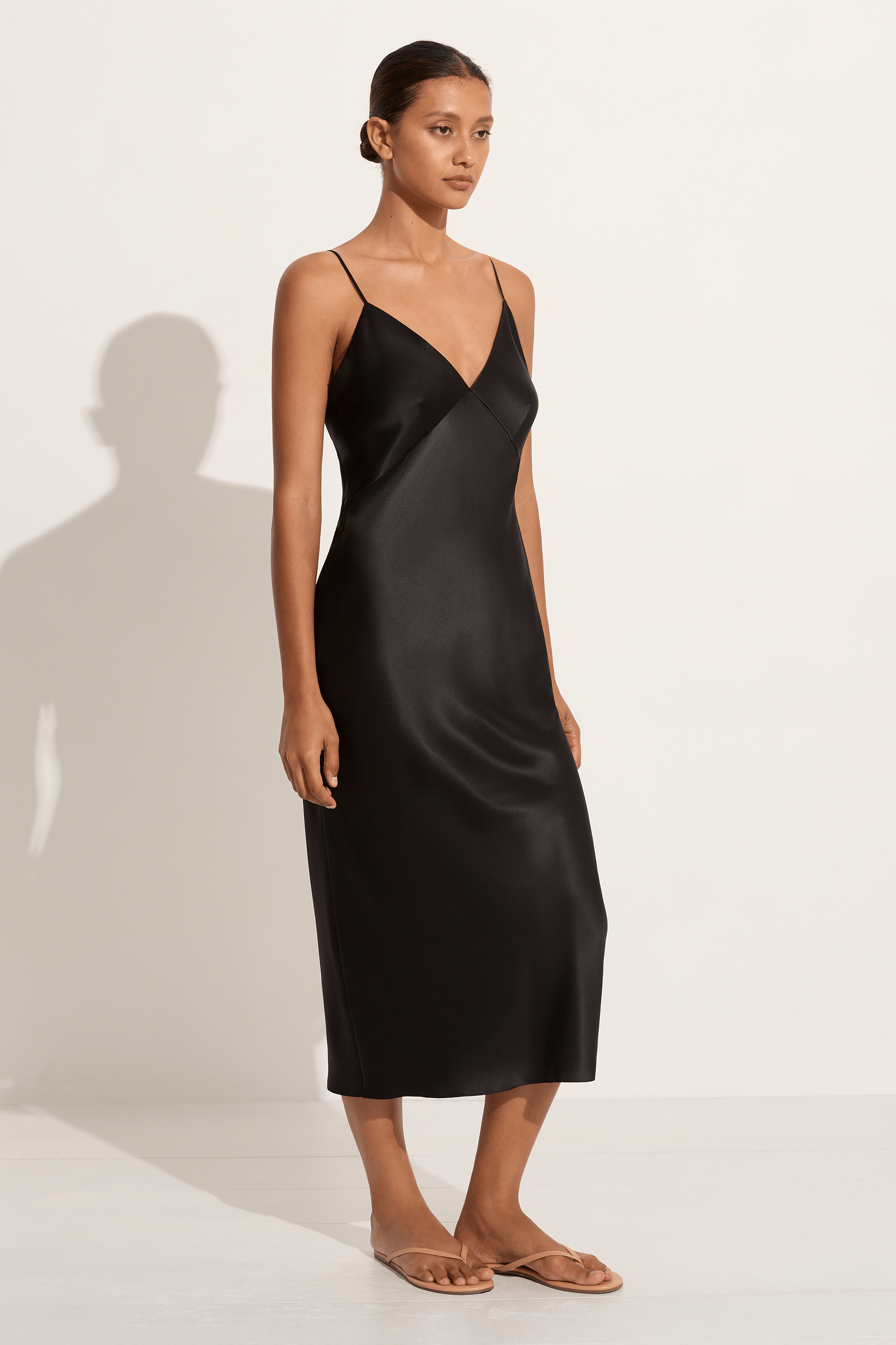 Olivia Von Halle Issa silk satin slip dress