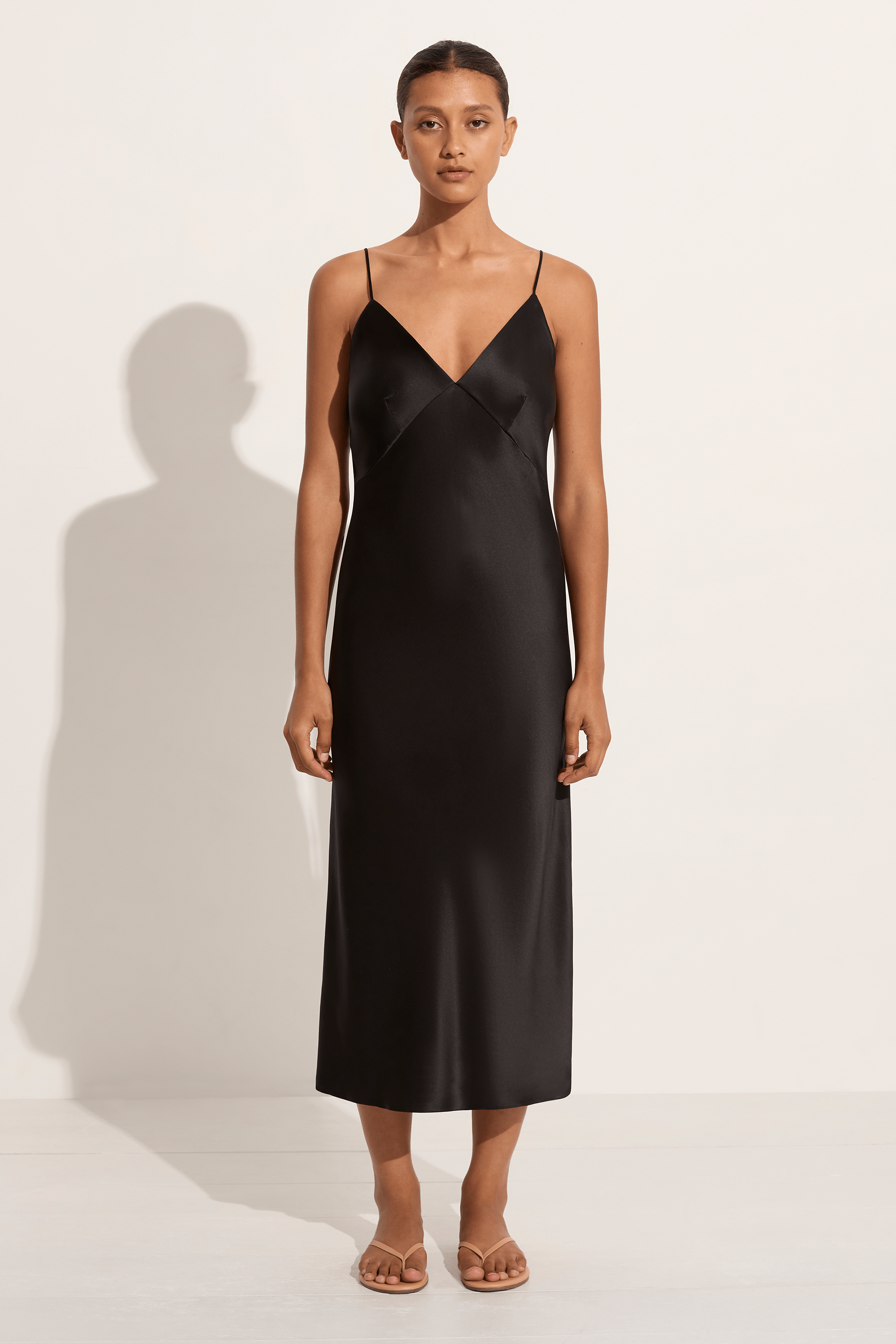 Olivia Von Halle Issa silk satin slip dress