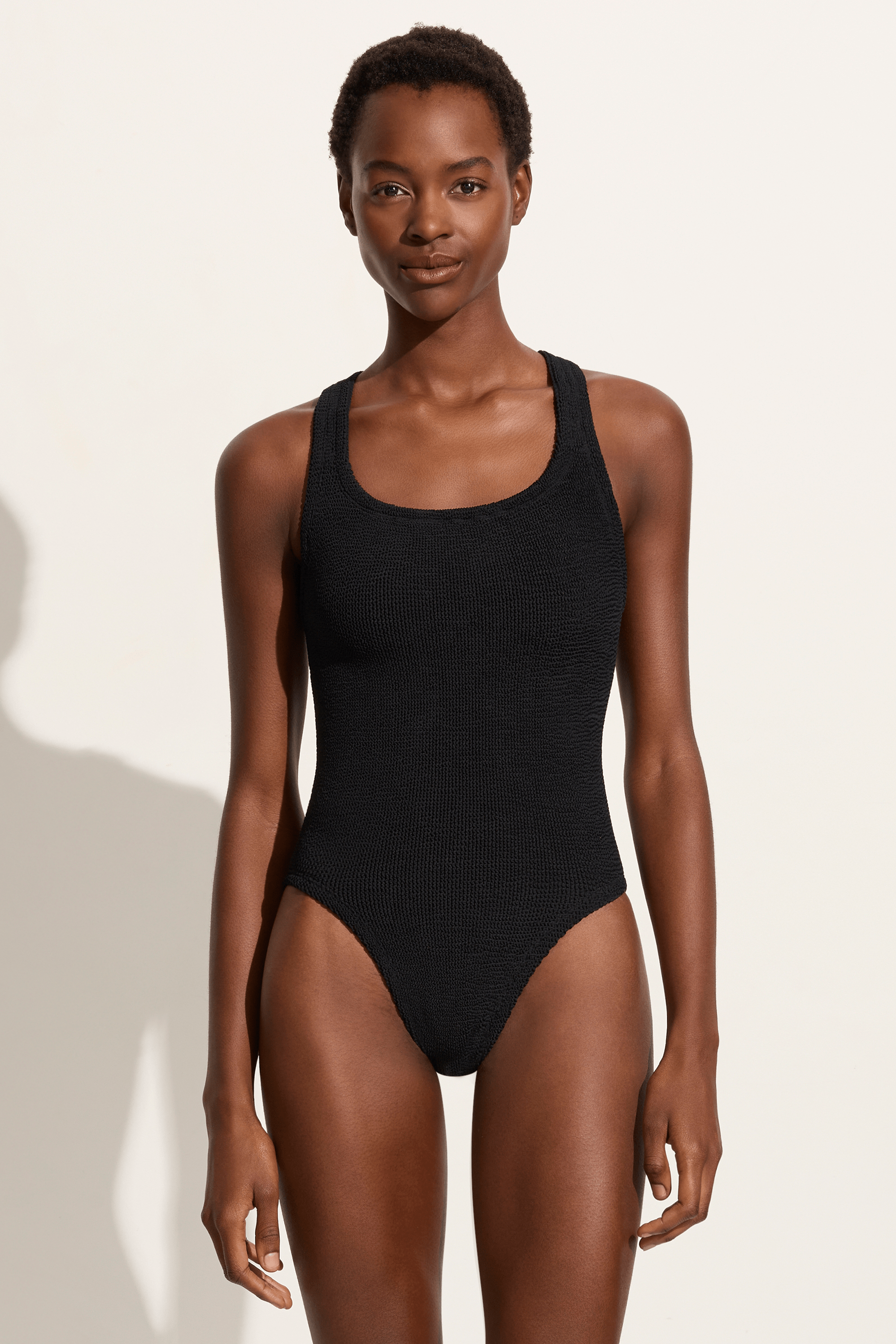 Hunza G Maya one piece in black – Soleil Blue