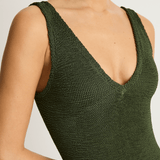 Hunza G Sadie One Piece - Metallic Khaki