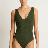 Hunza G Sadie One Piece - Metallic Khaki