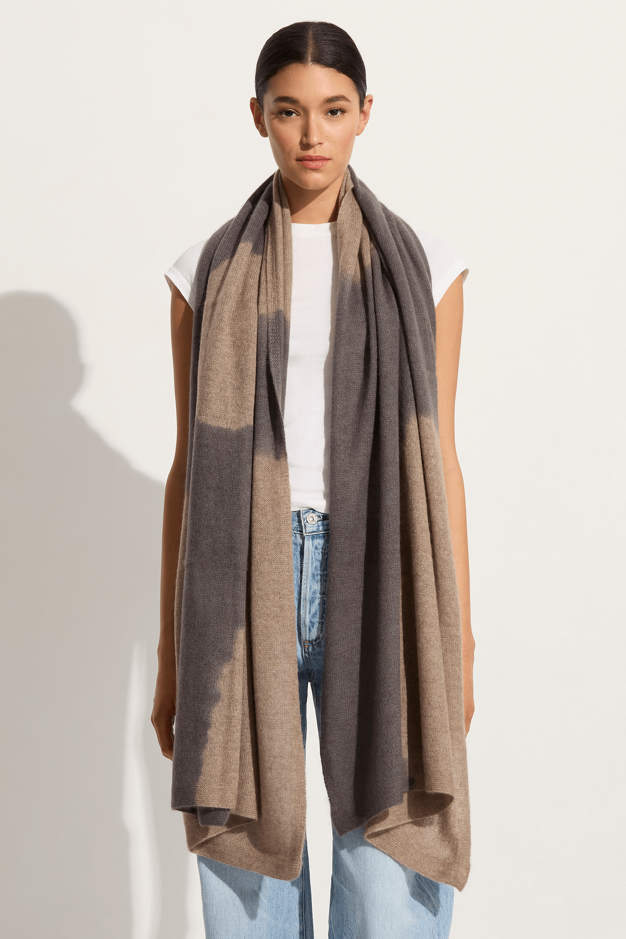 Suzusan Cashmere knit shawl