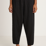 Pas De Calais Indigo Dobby Sarrouel Pants - Black